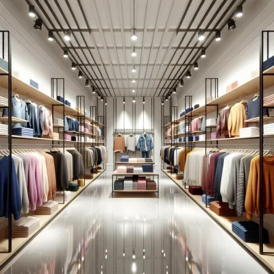 Sortiment eines H&M Bekleidungsgeschäft