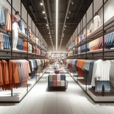 Sortiment eines Jack & Jones Bekleidungsgeschäft