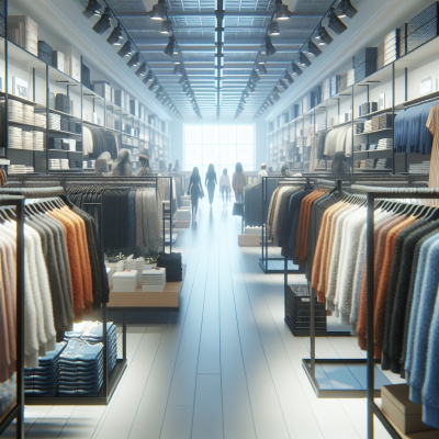 Sortiment eines New Yorker Bekleidungsgeschäft