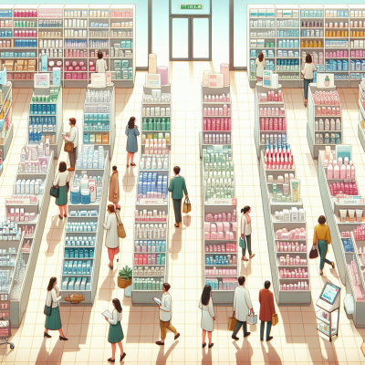 Sortiment einer Budni Filiale