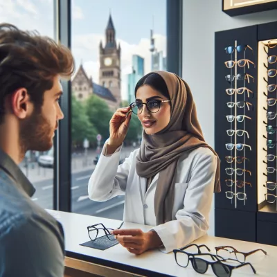 Sortiment einer Apollo-Optik Filiale in Berlin