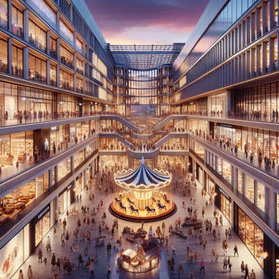 Einkaufsläden im Gesundbrunnen-Center