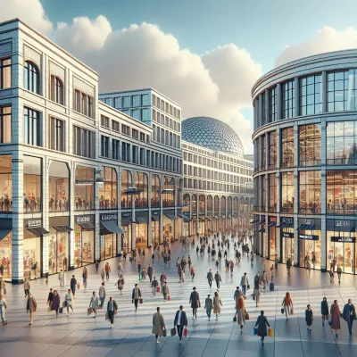 Einkaufsläden im Potsdamer Platz Arkaden