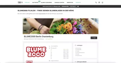 Blume2000 Filiale - Bernauer Straße 33 - 16515 Oranienburg