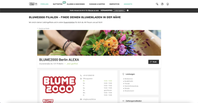 Blume2000 Filiale - Grunerstraße 20 - 10179 Berlin