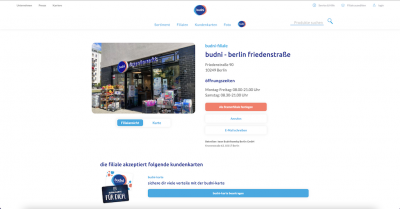 BUDNI Filiale - Friedenstraße 90 - 10249 Berlin