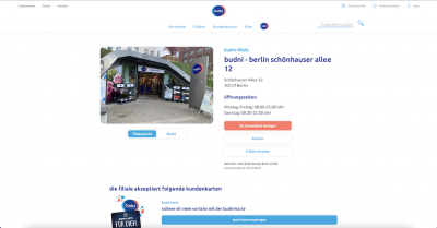 BUDNI Filiale - Schönhauser Allee 12 - 10119 Berlin