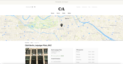 C&A Filiale - Leipziger Platz 12-13 - 10117 Berlin