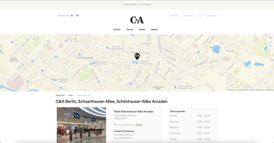 C&A Filiale - Schoenhauser Allee 80 - 10439 Berlin