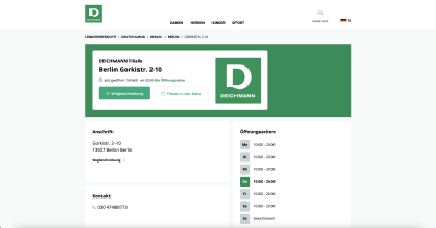 Deichmann Filiale - Gorkistr. 2-10 - 13507 Berlin