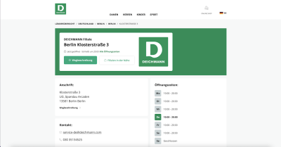 Deichmann Filiale - Klosterstraße 3 - 13581 Berlin
