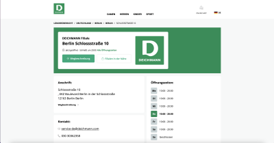 Deichmann Filiale - Schlossstraße 10 - 12163 Berlin