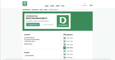 Deichmann Filiale - Schnellerstraße 21 - 12439 Berlin