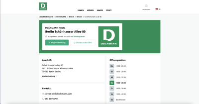 Deichmann Filiale - Schönhauser Allee 80 - 10439 Berlin