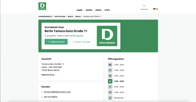 Deichmann Filiale - Tamara-Danz-Straße 11 - 10243 Berlin