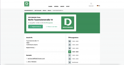 Deichmann Filiale - Tauentzienstraße 14 - 10789 Berlin