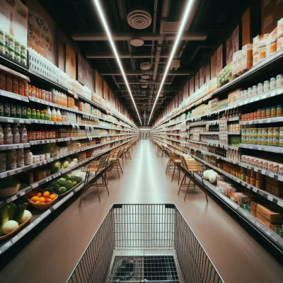 Einkaufsgang im LIDL Supermarkt