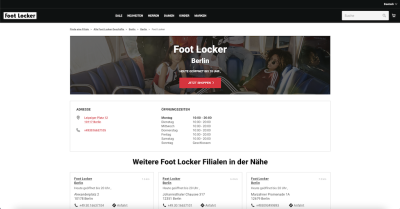 Footlocker Filiale - Leipziger Platz 12 - 10117 Berlin