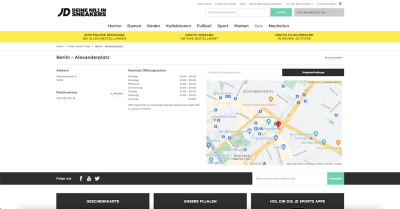 JD Sports Filiale - Alexanderplatz 3 - 10178 Berlin