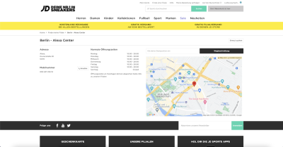 JD Sports Filiale - Grunerstraße 20 - 10179 Berlin