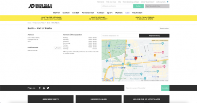 JD Sports Filiale - Leipziger Platz 12 - 10117 Berlin