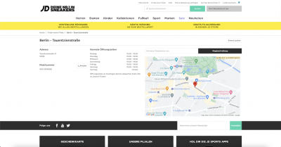 JD Sports Filiale - Tauentzienstraße 14 - 10789 Berlin