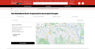 MediaMarkt Filiale - Johannisthaler Chaussee 309 - 12351 Berlin-Gropiusstadt