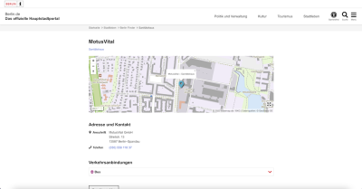 MotusVital Filiale - Streitstr. 13 - 13587 Berlin–Spandau
