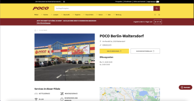 Poco Filiale - Am Rondell 6a - 12529 Waltersdorf