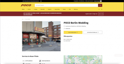 Poco Filiale - Drontheimer Straße 30a - 13359 Berlin-Wedding