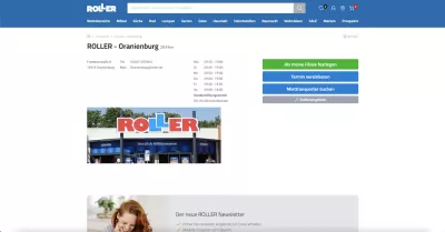 Roller Filiale - Friedensstraße 8 - 16515 Oranienburg